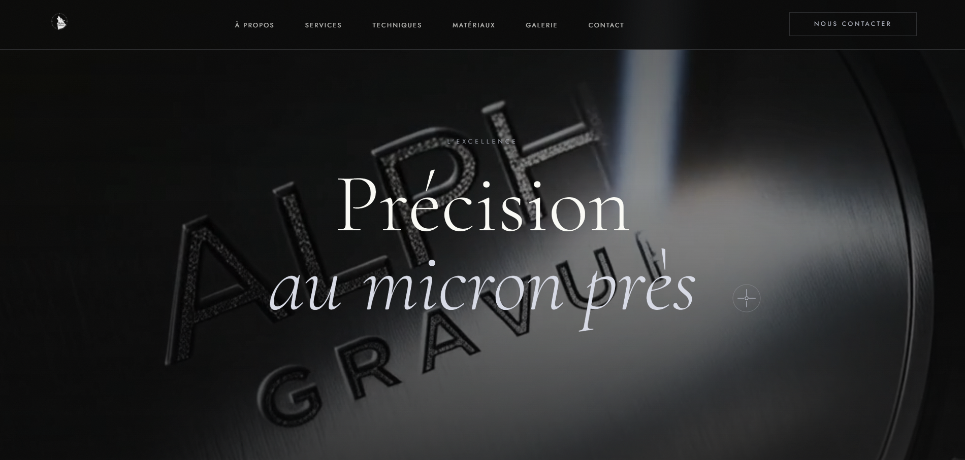 Aperçu du site Alpha Gravure